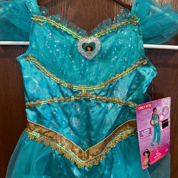 Disney Princess Jasmine Child Costume Jumpsuit XS 3T4T New - Picture 2 of 6